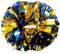 Hooshing Cheerleading-Pompons, Blau und Gold, mit Taktstockgriff, für Teamgeist, Sport, Tanz, Jubeln, 2 Stück