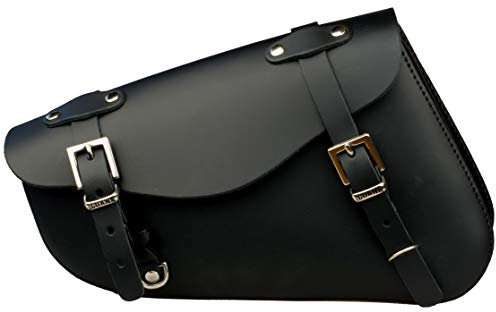 Iguana Custom - Lederschwingen-Satteltasche mit Schnellverschlüssen und einem Haken für das Vorhängeschloss - Speziell für die Linke Seite der Harley