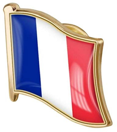 1pc République Française Drapeau Pin Badge en Métal Épinglette Broche France De Accessoires Badges Drapeau National Nouveauté