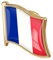 1pc République Française Drapeau Pin Badge en Métal Épinglette Broche France De Accessoires Badges Drapeau National Nouveauté