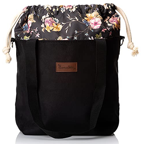 BAMBINIWELT Wickeltasche Schultertasche Shopper Babytasche Windeltasche aus LEDER für Kinderwagen Buggy (Modell 1)