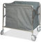 bimiti Laundry Trolley Folding Laundry Cart on Wheels Dirty Linen Trolley Hotel Laundry Hampe with Steel Frame and Removable Bags Total Capacity 350L for Washing