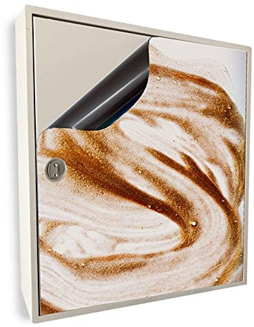 Smagnon Stromkasten Magnet Bild Deko Stromverteiler Sicherungskasten Motiv Gold, Stromkasten Höhe:70 cm, Stromkasten Breite:30 cm