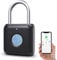 Fingerprint Padlock, Eseesmart Small Combination Pad Lock, Biometric Keyless Padlock USB Charging Smart Padlock, Gym Lock for Locker Luggages Suitcases