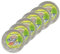 MAURY'S SET TEGLIE ROTONDIE IN ALLUMINIO EXTRA PENSANTE (Diametro 34 cm - 6 pezzi)