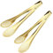 MSY BIGSUNNY Stainless Steel Buffet Tongs - Kitchen Food Tong for Cooking and Serving (Gold 11 Serving Tongs)
