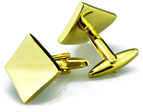 Manschettenknöpfe Vater der Braut, Gold Manschettenknöpfe Vater der Braut Geometrisch Sets für das Hochzeitsgeschäft 1.6CM