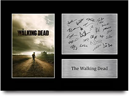 HWC Trading A4 The Walking Dead Cast Andrew Lincon, Danai Gurira Geschenke Gedrucktes Signiertes Autogramm Foto für Fans von Fernsehn Memorabilien - A4