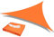 GICHUE Jardín Sombrilla Vela, Triángulo Impermeable Jardín Patio Sombrilla Vela Sol, Toldo Protector Solar Jardín Playa Patio Canopy,Naranja,5x5x5m