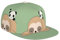 BONDIJ Süße Panda und Faultier Snapback Hut Hip Hop Flache Baseballkappe Verstellbares Visier Cap für Unisex Erwachsene Schwarz Schwarz Einheitsgröße, Schwarz, EinheitsgröÃŸe