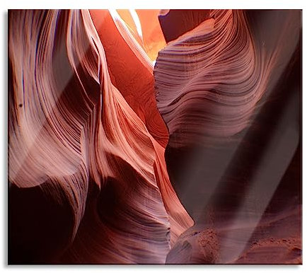 Antelope Canyon Arizona Herdabdeckplatte & Spritzschutz aus Echtglas | Für Herd-Kochfelder | 60x52 cm