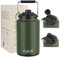 Cafezi 1 Gallon Water Jug Insulated, 2-in-1 Lid, Flip Straw and Spout, Vacuum Insulated Stainless Steel Gallon Water Bottle for Cold & Hot Drinks, Leak Proof, Great for Workouts, Yoga, Fishing, Hiking