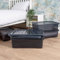 Wham Crystal 5x 32L Plastic Storage Boxes with Lids Tint Smoke (Black). Medium Size, Under Bed Storage, Strong (Pack of 5, 32 Litre). Made in the UK