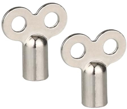 XIKSJW 2X Llave De Radiador Negra, para Purgar Cualquier Radiador, Robusto Y Estable, Reduce El Ruido, Llave para Purgar Radiadores