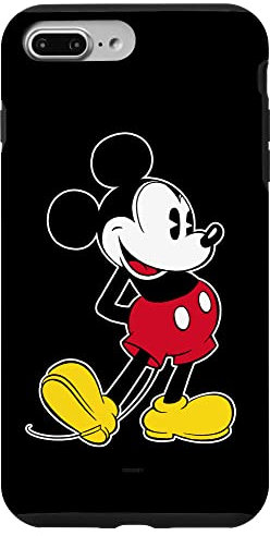 Hülle für iPhone 7 Plus/8 Plus Disney Mickey Mouse Klassische Pose Schwarz