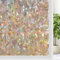 rabbitgoo Fensterfolie Blickdicht Selbsthaftende, Sichtschutzfolie Fenster Braun Bunt, 3D Regenbogen Folie Fenster 90x300cm Statisch Haftend ohne Klebstoff Anti UV Sonnenschutz für Büro Wohnzimmer