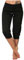 AMhomely 3/4-Länge Freizeithose für Damen, Capri-Sweatpants mit Kordelzug, lässige Jogginghose, hohe Taille, Caprihose, solide Kordelzug, Sporthose, gerades Bein, kurze Hose, 01 black, M