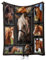 MUNOOR Pferd Kuscheldecken 100x130 cm Weich Flanelldecke Wohndecke Geschenke für Kinder Erwachsene, Decke 3D mit Motiv Tier Sofadecke Couchdecke Tagesdecke