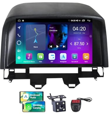 ZZPHKK Android 13 9 Zoll QLED Touchscreen Autoradio Stereo für Mazda 6 2004-2015 mit Wireless Carplay Android Auto/Car Local Weather/DSP/FM RDS DAB+ Radio/Bluetooth 5.0/Lenkradsteuerung(NF-1)