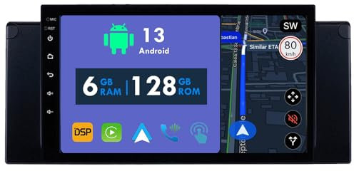 RoverOne Autoradio GPS für BMW X5 E39 E53 1999 2000 2001 2002 2003 2004 2005 2006 Carplay Android Auto Stereo Head Unit Bluetooth Sat Navigation