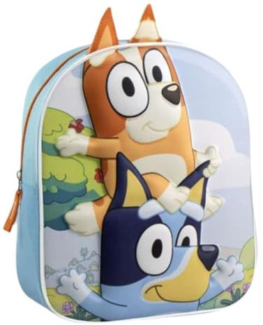 MOCHILA INFANTIL 3D APLICACIONES BLUEY
