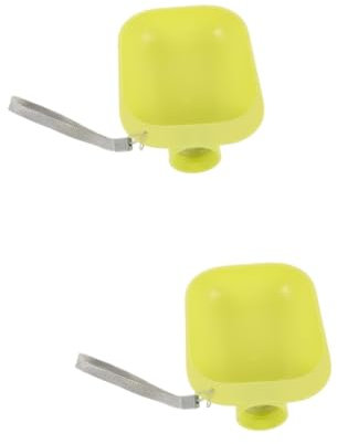TOBBOMEY 2pièces Bouteille Eau Portable pour Chien avec Bol Anti-Fuite Distributeur De Boisson Pratique pour Chiens Extérieur Couleur Verte Compatible avec Bouteilles Eau