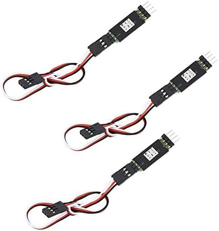 3 Stück Dritter Kanal RC Schalter, 6V 1A RC Lichtsteuerung Fernbedienung Auto Licht Schalter, Stabiler RC Zubehör Controller Switch für die meisten RC Fahrzeuge