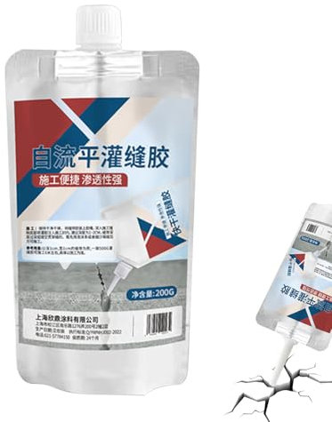 Sigillante per Crepe nel Cemento - Colla Per Calcestruzzo 200g Impermeabile Per Esterni,Colla A Presa Rapida Per Sigillature, Adesivo Sigillante Per Vialetti Passerelle E Pavimentazioni