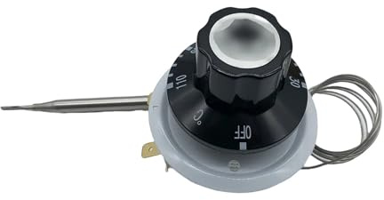 HLFLBAVATW Adjustable Temperature Control, Stove Cooking Spare Parts Single-Phase 30-110 Degrees, 55.13022.050 Thermostat for Replacement