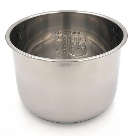Food Grade 304 Stainless Steel Inner Pot Replacement，Compatible with COSORI 6-Quart，Electric Pressure Cooker