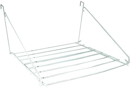 DUAYRA Utility Clothes Airer 7m | Over The Door Drying Rack | Indoor Outdoor Washing Line | Foldable Laundry Hanging Bar | Heavy Duty Horse Rail | Balcony, Window, Door, Caravan Towel Dryer | White