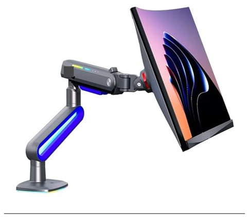 Moniteur de Jeu de Bureau à écran incurvé G70 L60 F6 E6 de 32 à 60 Pouces, Support Arm Ultra-Large de 2 à 20 kg avec lumières RVB(G70)