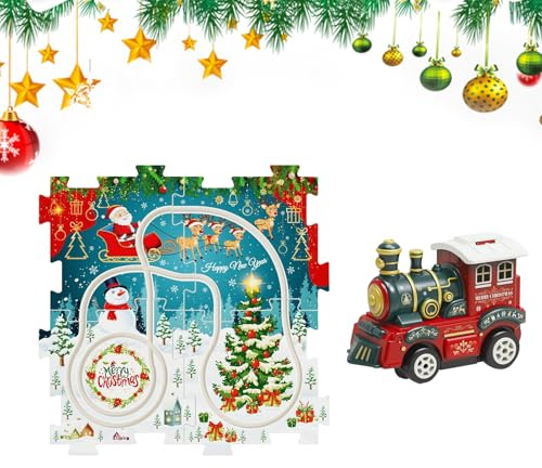 Puzzle-Bahn Auto Spielset - Weihnachtsthema Spielzeug Und Puzzle | Lustige Lernaktivitäten Für Kinder, Und Mädchen, Familienspiele, Gesellschaftsspiele, Kindergarten, S
