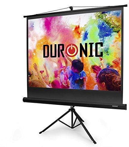 Duronic Projector Screen TPS60 /43 60 Portable Tripod Projection Screen Brilliant Matt White For | School | Theatre | Cinema | Home | (Screen: 122cm (W) X 91cm (H) 4K / 8K Ultra HDR 3D Ready