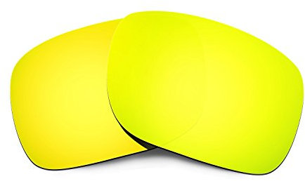HKUCO Mens Compatible/Replacement Lenses For Oakley Holbrook Sunglasses 24K Gold Polarized