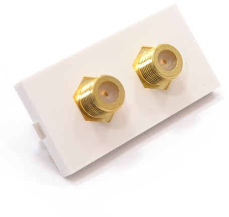 Fertig Gemacht Unterputzdose Module 2x F Stecker SAT Panel Montage Stummel [Twin F-Type Socket]