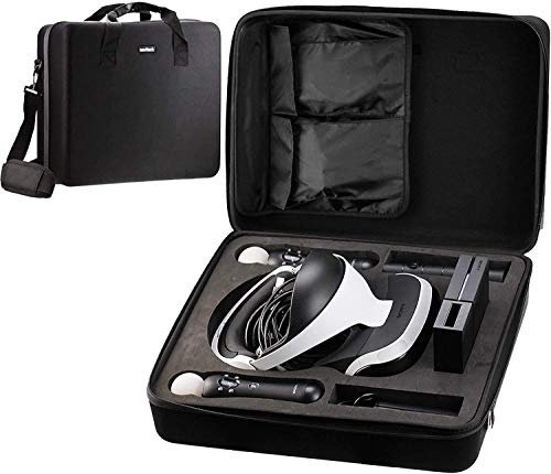 Navitech Black Hard Carry Bag/Case/Cover With shoulder Strap Compatible With The The PlayStation VR ZVR1 / CUH-ZVR2