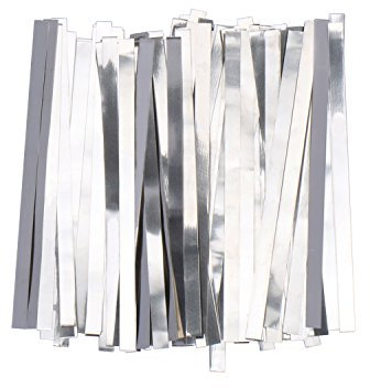 Pure Nickel Strip- 0.1x5x100mm 99.6% Nickel for 18650 Soldering Tab for High Capacity Lithium, Li-Po Battery, NiMh and NiCd Battery Pack Battery and Spot Welding, 100 Count, a U.S. Solid Product