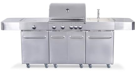 Gasgrill G21 Arizona BBQ Küche Premium Line, 6 Brenner + inklusive Reduzierventil