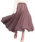 Feoya, Gonna da donna in chiffon in tinta unita, elasticizzata, a vita alta Stile 5 rosso. Taglia unica
