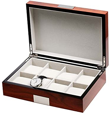 Rothenschild Uhrenbox RS-2022-8RO für 8 Uhren Rosewood