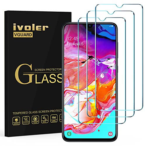 VGUARD [3 Stücke] Schutzfolie für Samsung Galaxy A70, Schutzglas Folie Displayschutzfolie Hartglas Gehärtetem Glas Displayschutz für Samsung Galaxy A70