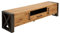 invicta INTERIOR Massives TV-Board Thor 200cm Wild Eiche geölt Lowboard im Industrial Design Sideboard Wohnzimmerschrank