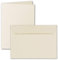 ARTOZ 50x DIN A6 Faltkarten-Set mit Umschlägen - Chamois (Creme) - 105 x 148 mm - gerippte Bastelkarten blanko mit Brief-Umschlägen - 220 g/m²
