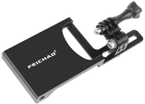 FEICHAO Aluminum Alloy Gimbal Splint Adapter Plate Updated Version Compatible for MOZA/Hero Series Action Camera Stabilizers Selfie Handle
