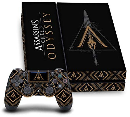 Head Case Designs Offizielle Assassin's Creed Crest & Broken Spear Odyssee Kunstwerk Matte Vinyl Haut Gaming Aufkleber Abziehbild kompatibel mit Sony PlayStation 4 PS4 Console & DualShock 4 Controller