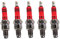 HURI 5x Zündkerze A7TC 3 Elektrode Racing Zündkerze für China Roller ATV Quad Kart Scooter GY6 50cc 125cc 150cc