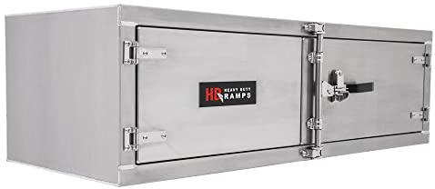 HD Ramps Heavy Duty Aluminum Lockable Underbody Trailer Tool Cabinet - 60 x 18 x 24 - Truck Toolbox