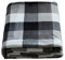 SOCHOW Flanell Fleecedecke 220 × 240 cm, ganzjährig Schwarz/Weiß Karierte Decke für Bett, Couch, Auto