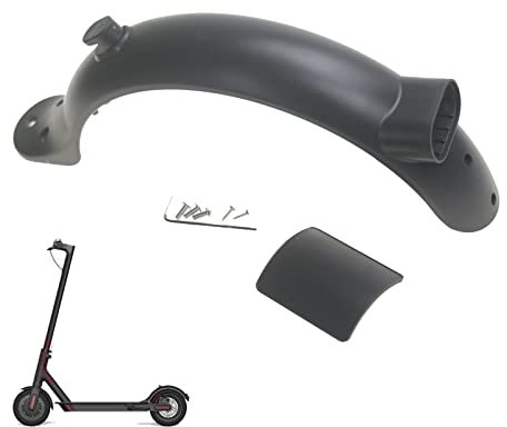 Fututech Kit Schutzblech hinten + Rücklicht für Xiaomi M365 Pro2 1S Ersatzteil für Elektroroller, Nummernschild, Zubehör für Roller (Schutzblech hinten)